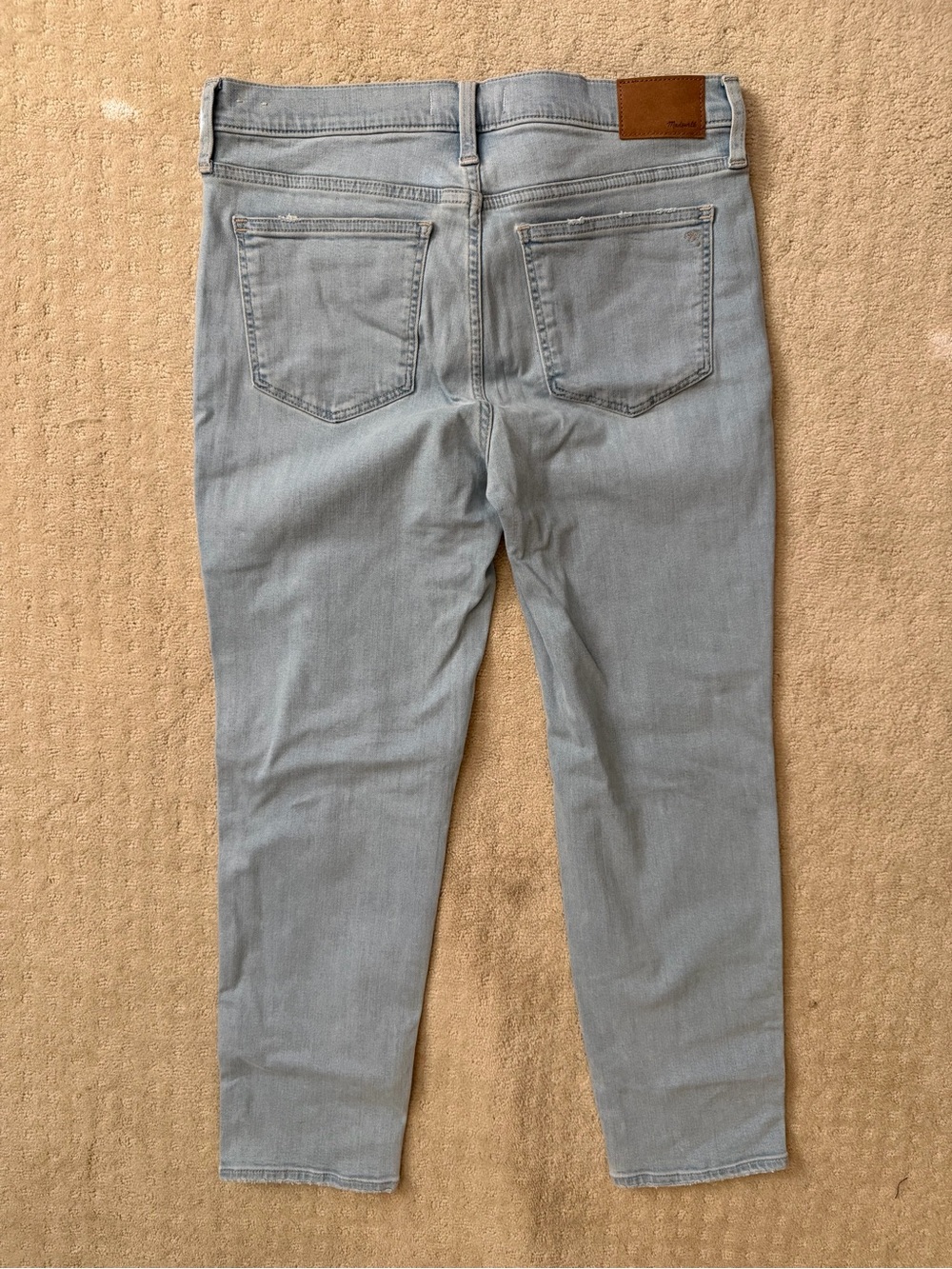 Madewell Women’s Light Blue Stovepipe Mid Rise Straight Leg Jeans - Picture 3 of 5